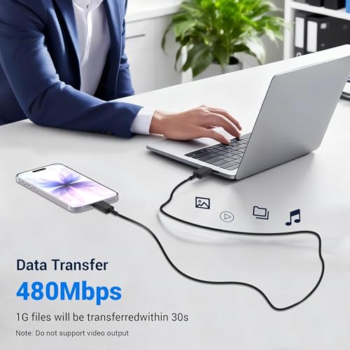 Image of 25W USB Type-C to C Fast Charging Cable | Ultra-Fast Data Sync & Power Delivery | Compatible with Samsung Galaxy, Android Smartphones, Laptops & Tablets | Durable Braided Wire