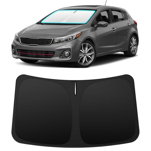 Image of INSAUTO Custom Fit Windshield Sun Shade for Kia Forte 2014-2018 | Foldable Front Window Sunshade Car Accessories, UV & Heat Reflector, Keeps Interior Cool, Includes Storage Bag