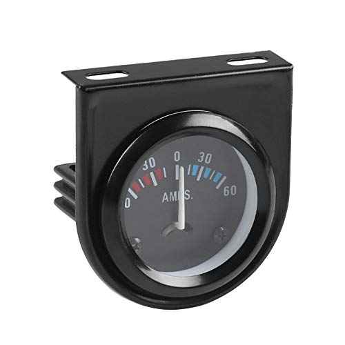 Mintice Kfz Auto Motor 2 52mm Zeiger Ampere Anzeige Messgerät Kit weiße Lichtanzeige universelles Schwarz