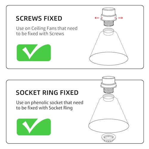 Image of Pendant Light Shade, ALUCSET Trumpet Star Iron Lampshade Fitter 2.4 inch Height 7.4 Inch Bottom Diameter 5.7 Inch Fits Bedroom Lving Room and Bathroom for Chandelier Shades Wall Sconces Series 2 Packs