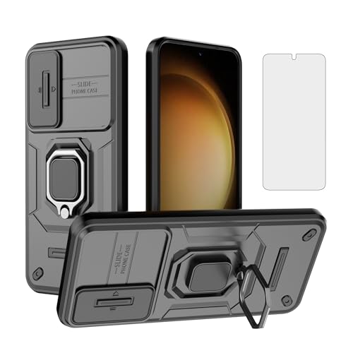 Coque Samsung S23 Plus Asuwish avec protège-caméra et anneau support