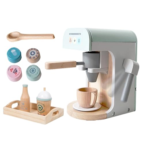 Machine à café enfant en bois : set de jeu d'imitation éducatif