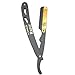 Black & Gold Combination Stainless Steel Barber Exchangeale Blade Straight Edge Barber Shaving Razor -Safety Razor -Macs-045B