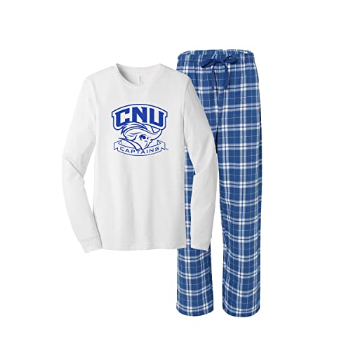 Sorority Letters Shop Christopher Newport University Pajama Set with CNU Captains PJ Top and Matching Flannels