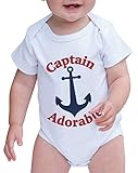 Custom Party Shop Baby Boy's Captain Adorable Onepiece 12-18 Months Red and Navy Blue