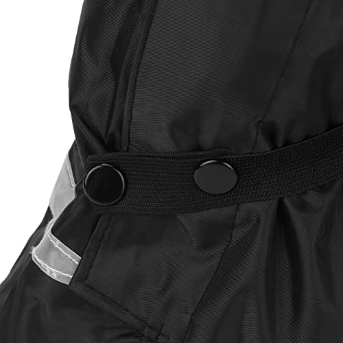Cubrezapatos impermeables de tela Oxford, cubrezapatos reutilizables para hombre y mujer con banda elástica, suela antideslizante para senderismo, ciclismo y pesca en lluvia y nieve (L) miniatura 2