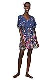 Desigual Dress Swimwear Harvir Woman Blue Vestido, Azul (Navy 5000), M Mujeres