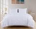 Chezmoi Collection Berlin 3-Piece Pintuck Pinch Pleat Comforter Set (Queen, White)