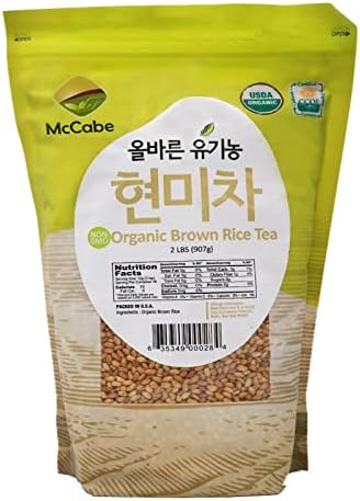 McCabe Organic Brown Rice Tea, 2 lb (32 oz), USDA Certified Organic, Product of USA, CCOF Certified(California Certified Organic Farmers)