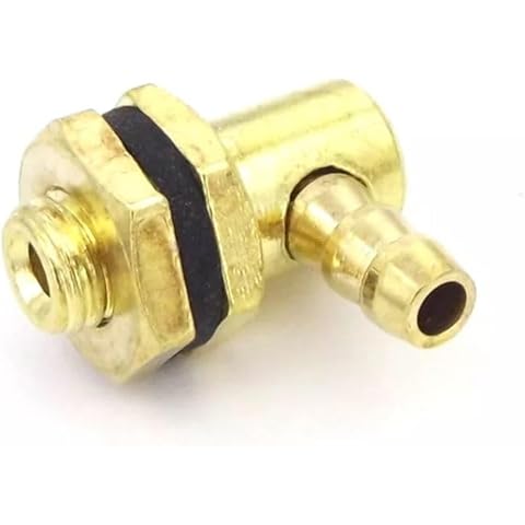 MSA Brass Fuel Tank Nipple Outlet 90 Degree Cover
