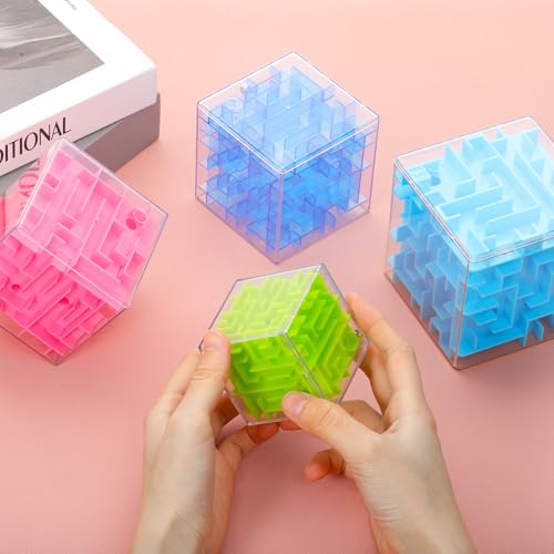 Boîte à puzzle labyrinthe : libérez la bille de ce cube de 9,5 cm - 5