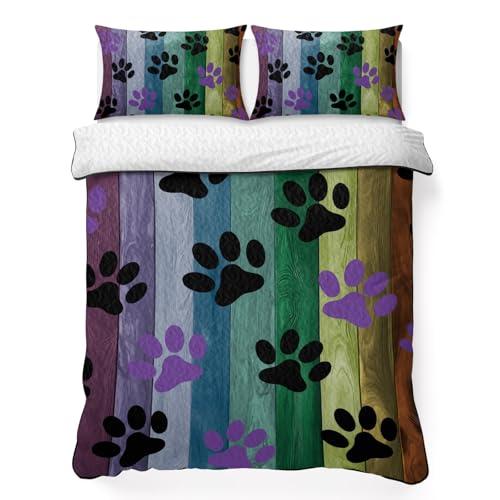 Animals Pow Quilts Twin Size, Ultra Soft Lightweight Quilt for