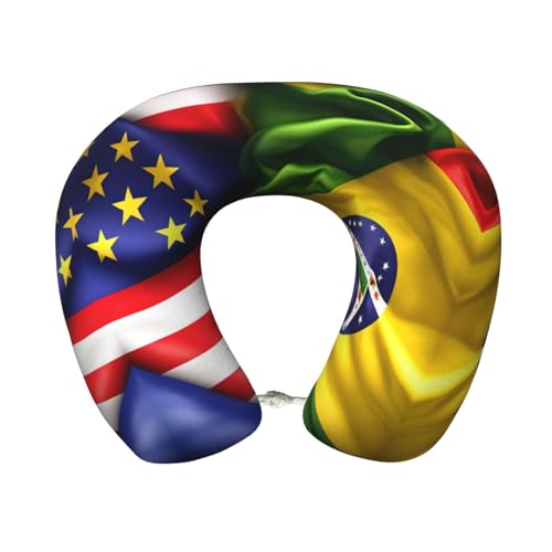 Almohada de Viaje de Poliéster Negra miniatura 1