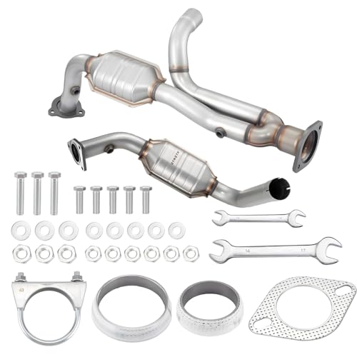 Image of Catalytic Converter for Chevy /GMC /Cadillac EPA Compliant | Fit Avalanche /Silverado /Suburban /Tahoe 1999-2006, Sierra /Yukon /Escalade 4.3L-5.3L, Replace 18010 50511