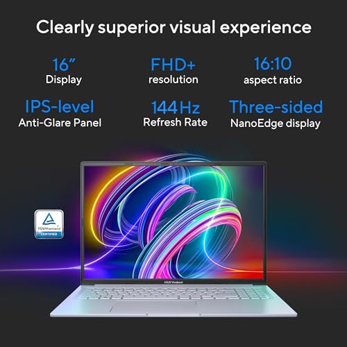 Image of ASUS Vivobook 16X,Smartchoice,Intel Core i7-13620H,Creator /Gaming Laptop(RTX 3050-4GB /16GB RAM /512GB SSD /FHD+ /16 inch /144Hz /M365 Basic (1Year)* /Office Home 2024 /Cool Silver /1.8 Kg) K3605VC-RP492WS