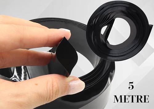 PVC Isı ile Daralan Manşon, Siyah Renk, 10mm Çap, 5 Metre Uzunluk, Elektrik Kablosu Yalıtımı için - Görsel 2