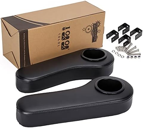 10L0L Golf Cart Armrest with Cup Holder, Drink Holder for Club Car EZGO Yamaha