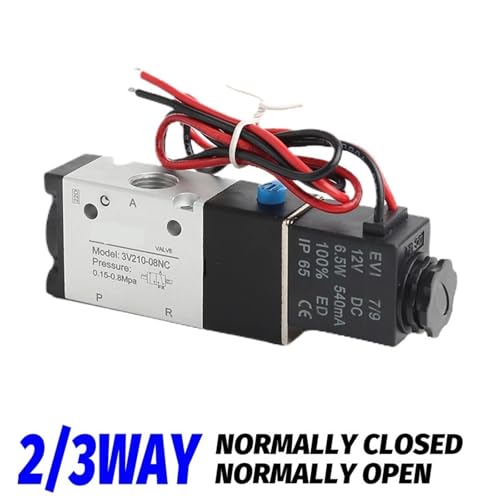 Electroválvula 3V210-08NC AC110V para control automático de sistemas neumáticos de aire comprimido 4