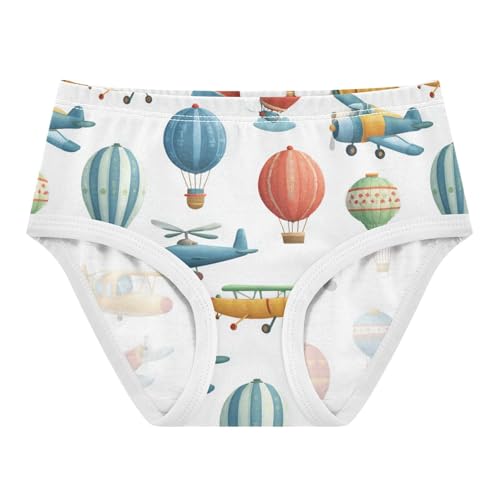 Wusikd Cute Planes Girls' Underwear Cotton Girls Briefs Soft Toddler Underwear 2T