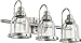 Quorum 586-3-65 Vanity, 3-Light, 300 Total Watts, Satin Nickel
