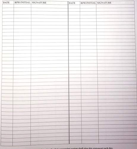 Pharmacy Signature Log