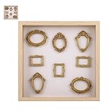 Protección del material: fabricados con resina, estos marcos de fotos de resina no solo ofrecen una durabilidad duradera, sino que también protegen sus imágenes favoritas de la decoloración, preservando recuerdos especiales en los años venideros, mini marco de fotos de madera, vitrina de marco de fotos