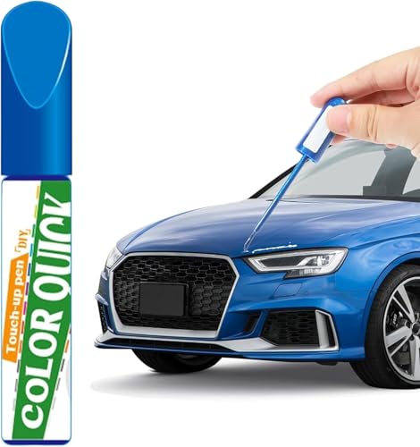 Pluma De Retoque del Coche,Bolígrafo de Reparación Arañazos Coche,Rotulador Arañazos Coches,Bolígrafo Quita Arañazoses Coches,para Retoque y Reparación de Pintura,Reparador Para Pintura,1 pc(Azul)