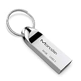 64GB USB Flash Drive, Moreslan Keychain USB 2.0 Flash Drive USB Stick Waterproof Aluminum Memory Stick Pen Drive for Computers Tablet Laptop and Other USB Devices - Silver
