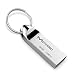 64GB USB Flash Drive, Moreslan Keychain USB 2.0 Flash Drive USB Stick Waterproof Aluminum Memory Stick Pen Drive for Computers Tablet Laptop and Other USB Devices - Silver