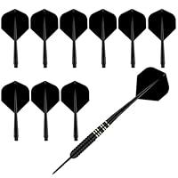 Ailettes Avec Tiges Intégrées Pour Fléchettes - Lot De 3, Forme Grande Aile, Couleur Blanche - Pour Joueurs Amateurs Et Pro