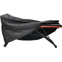 Mini Lustrous Weight Bench Cover, Adjustable Exercise Workout Bench Cover, Waterproof 600D Oxford Fabric for Indoor and Outdoor Use, 50" L x 23" W x 17" H（Black）
