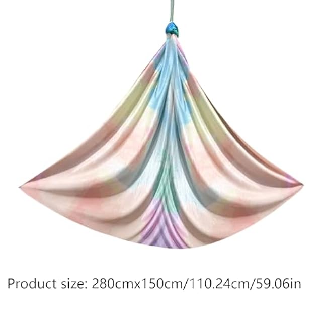 Aerial Hammock Yoga Swing, Yoga Swing Set for Adult Kids, Portable Inversion Sling Hammock Exercise Gear for Aerial Dance, Acrobatics