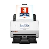 Epson RapidReceipt RR-600W - Wireless Desktop Color 2-Sided Receipt and Document Scanner - Data Management Software Included for PC and Mac - Touchscreen and Auto Document Feeder - White