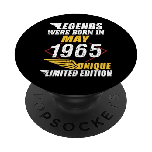Cumpleaños Mayo 1965 Edición Limitada Regalo Legend May PopSockets PopGrip Intercambiable
