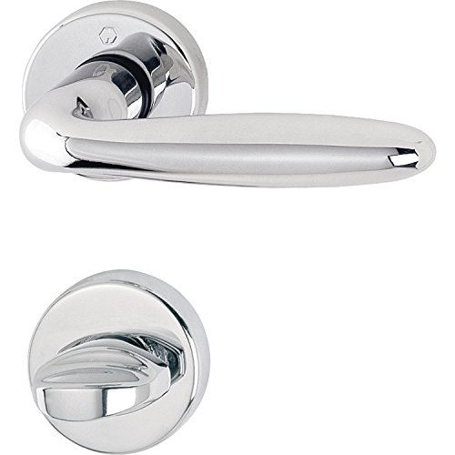 Hoppe Verona – Picaporte con rosetas inodoro, latón cromado, 2856304