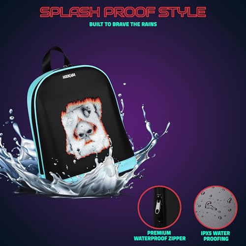 Image of Hookaba Bold Bling LED Backpack For Kids 8L | Smart Display Bag | With Programmable Screen, App Control & Water Resistant | Unisex Daypack For School, College, Travel | For Boys & Girls