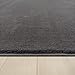 TT Home Wohnzimmer Teppich Kurzflor Anti-Rutsch Rückseite Unifarben Modern Waschbar, Farbe: Anthrazit, Größe:140x200 cm