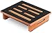 One Wood Step Stool for Adults & Seniors With Non-Slip Rubber Stepping Surface, Indoor/Outdoor Platform Step,450 Ib Portable Single Wooden Riser for Bathroom, Kitchen,Bedside,and more Function(Walnut)
