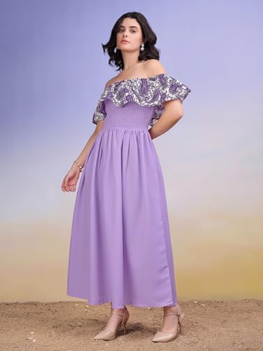 Image of PURVAJA Women's Cotton Dress(Floe-231-235)