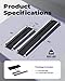 KOLOTOOL Adjustable Wheelchair Ramp 7FT Telescoping Portable Wheelchair Ramps for Steps Ramps for Wheelchair for Home with Storage Bag Aluminum Non-Skid Ramps 84