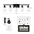 DIKAIDA 5-Light Black Bathroom Vanity Light, Modern Vanity Lighting Fixture for Bathroom, 31" Matte Light Fixture, Wall Sconces with Clear Glass Shade, Black Bathroom Wall Light Over Mirror