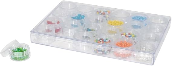 Bead Landing 9.5 Bead Storage Case with Jars, 6 Pack