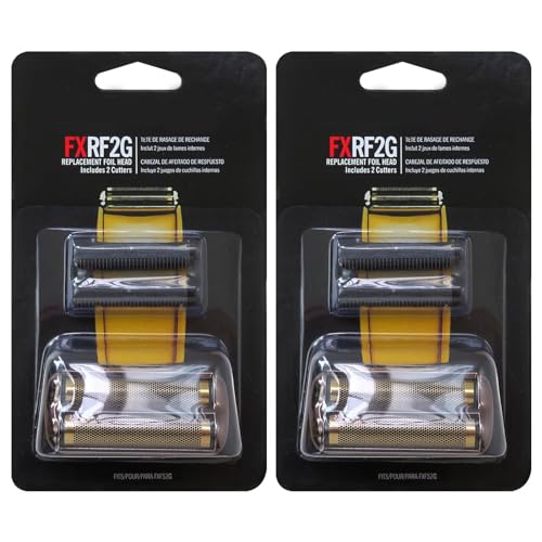 Suifaqi Premium 2Pack Replacement Black Foil and Cutters for BaBy-liss PRO Double Foil Shaver FXFS2, Black
