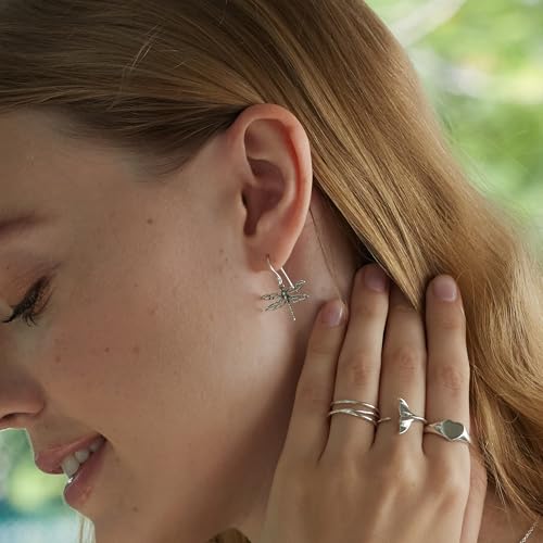 Boma Jewelry Sterling Silver Dragonfly Dangle Earrings3