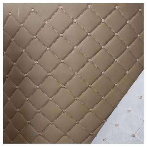 Cuir matelassé mat de couleur kaki avec mousse pour rénover les chaises de salle à manger