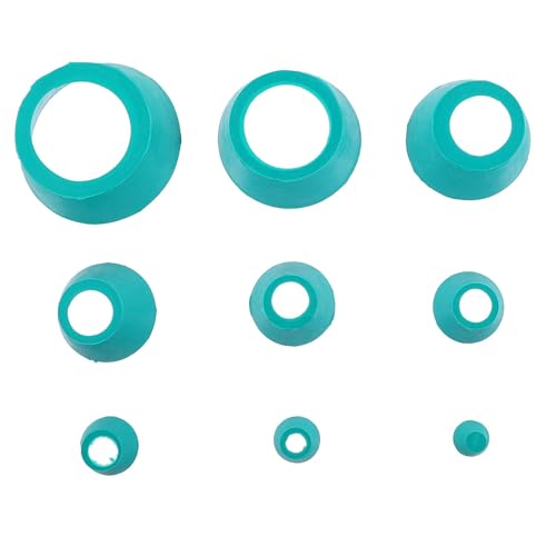 Yardwe 8pcs Adaptateurs de Filtre en Caoutchouc pour Collier Conique, Bouchons Élastiques Réduisant les Risques D'insertion, Compatibles Différents Appareils de Laboratoire