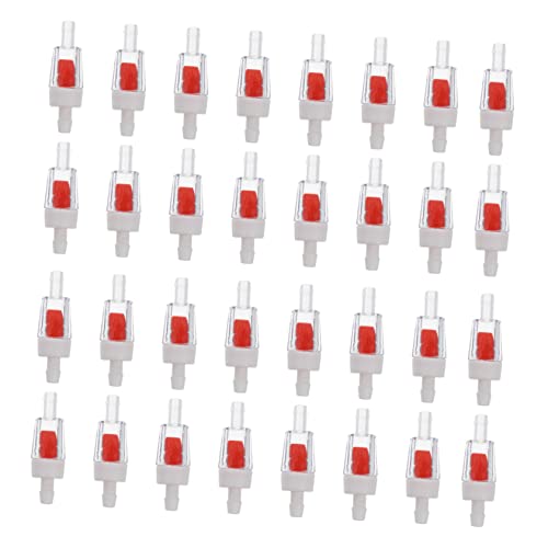 SEWACC 40個 エアポンプチェックバルブ 水族館ライト インフレータブル 空気継手 一方向弁水族館 水族館の逆止弁 ウォーターポンプ 水槽フィルター 自動 電動ポンプ プラスチック 白い