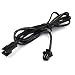 uxcell Female to Male 2 Terminal Connector EL Wire Extension Cable Line 1M Long
