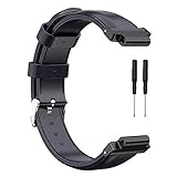 Material: cuero genuino rebirthesame Correa de Reloj - para Garmin Forerunner230 235 620 630 Fenix5 Forerunner945 935 Fenix3 Fenix5X Smart Watch Correa Deportiva de Cuero