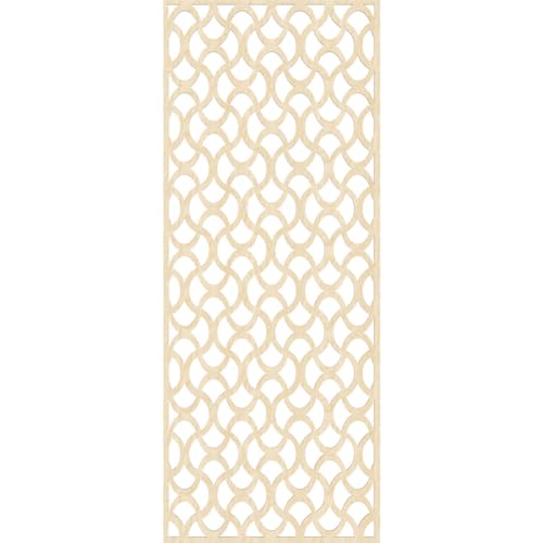 Image of Resort Decorative Pierced Fretwork Wood Wall Panels, 33 3 /8 inchW x 84 3 /8 inchH x 1 /4 inchT, Birch